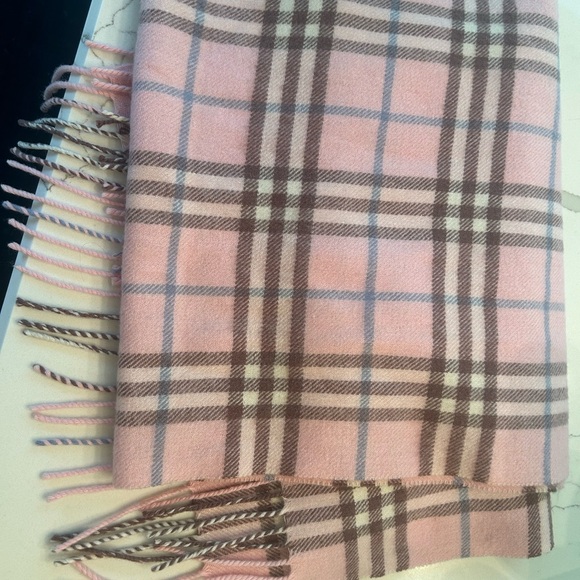 Burberry Vintage Nova Check pink plaid scarf - Picture 6 of 7